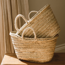 Lade das Bild in den Galerie-Viewer, Französische Markttasche aus Palmenblatt