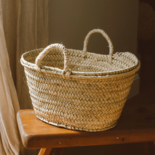 Lade das Bild in den Galerie-Viewer, Französische Markttasche aus Palmenblatt