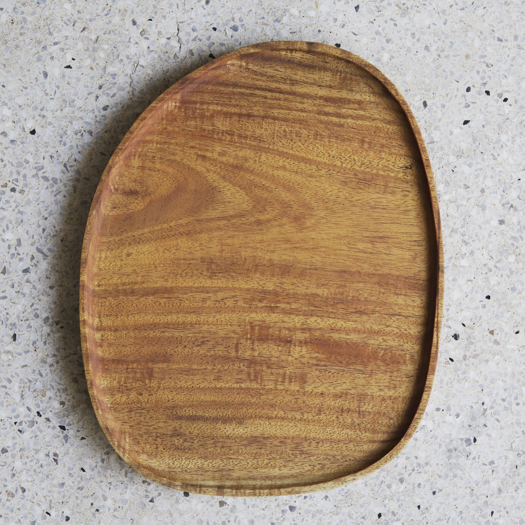Finch - Ovales Servierbrett aus Akazienholz